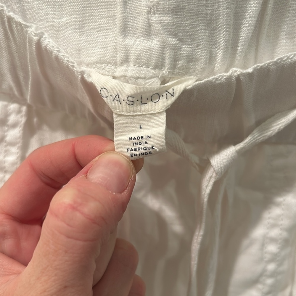 Caslon white linen shorts, never worn or washed - Picture 3 of 3